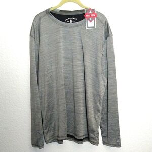 NWT G.H Bass & Co Men's Long Sleeve Crew Neck Pull Over Shirt Stretch  Size 2X